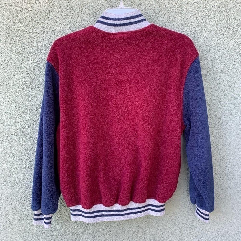 USA made Lands’ End Varsity Snap Button Fleece - Picture 2 of 8